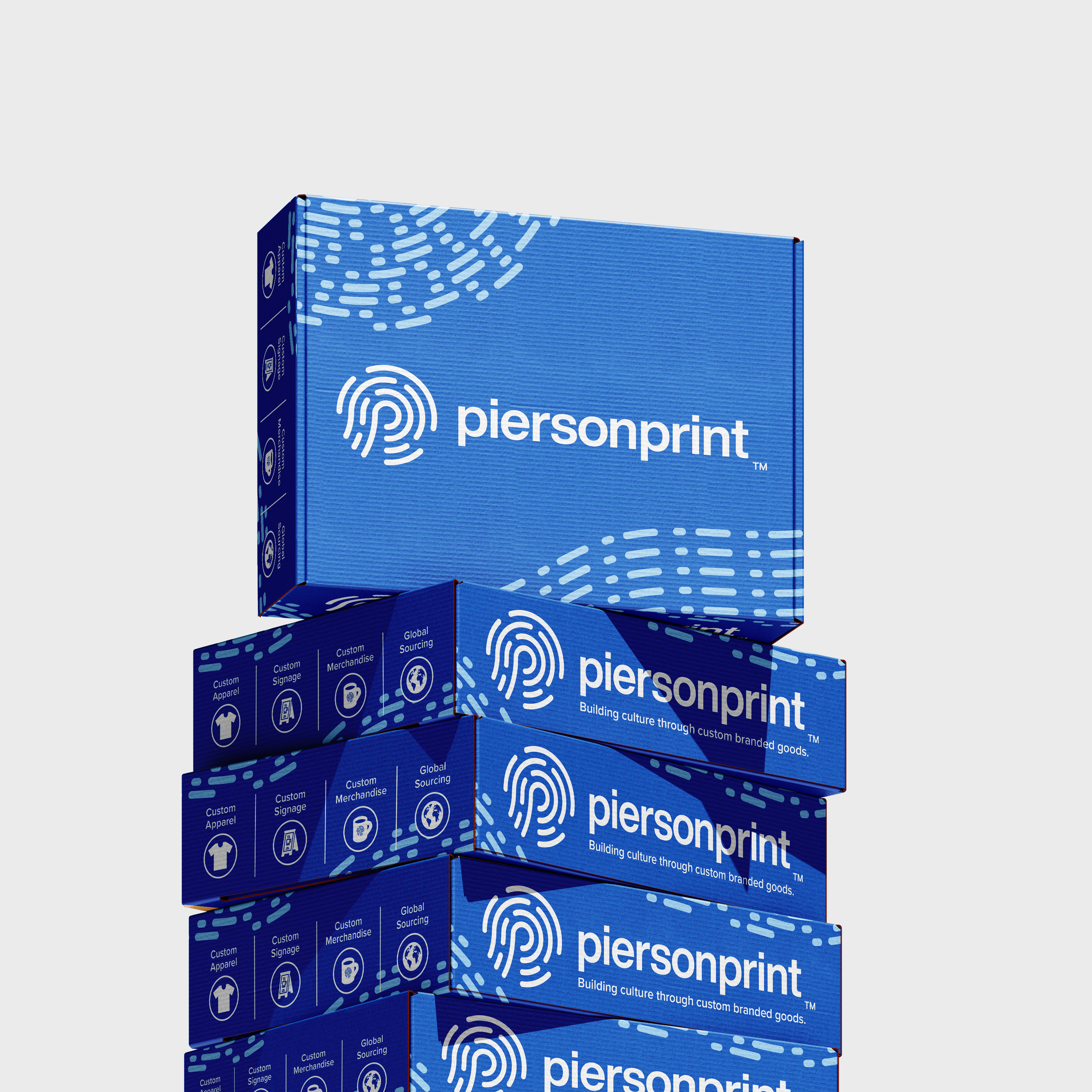 Pierson Print branded delivery boxes rush order fulfillment