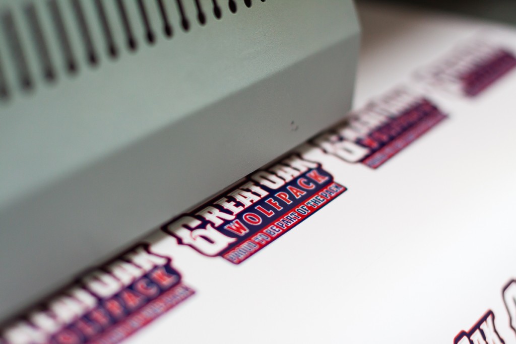 Great Oak Wolfpack custom DTF print production
